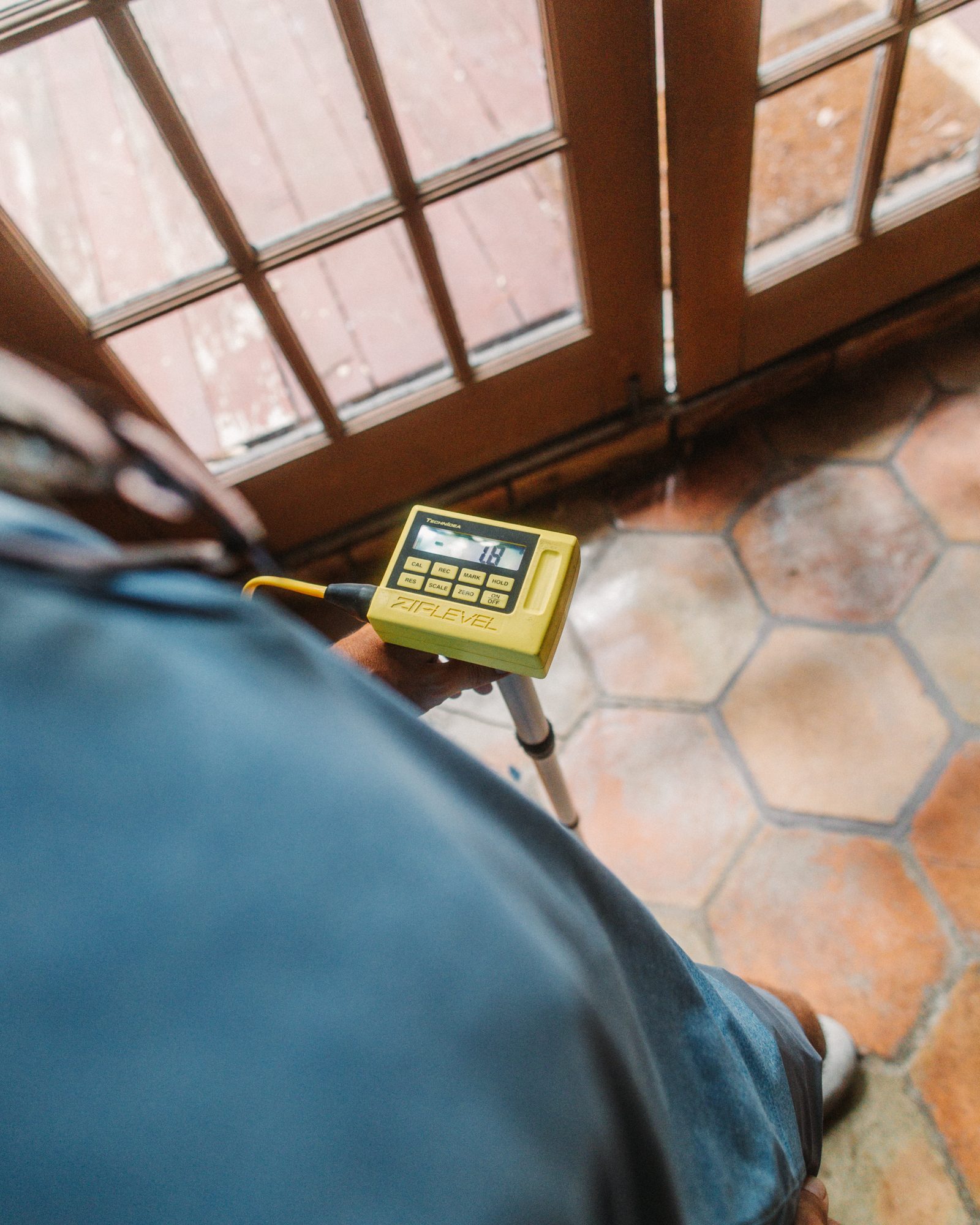 ZipLevel floor survey, Imperial Foundation Repair job site in North Texas