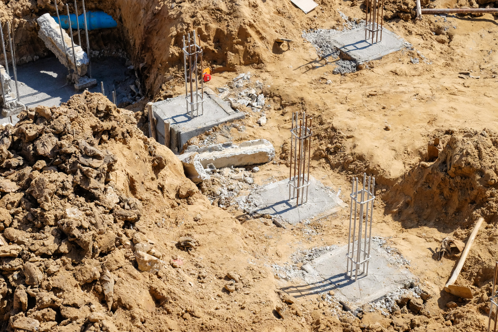 Footing,And,Beam,At,Construction,House,,The,First,Step,For Foundation Repair near me